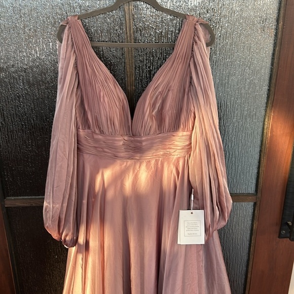 MAC DUGGALMAC DUGGAL 67414 DRESS Mocha Size 10 - Picture 8 of 13